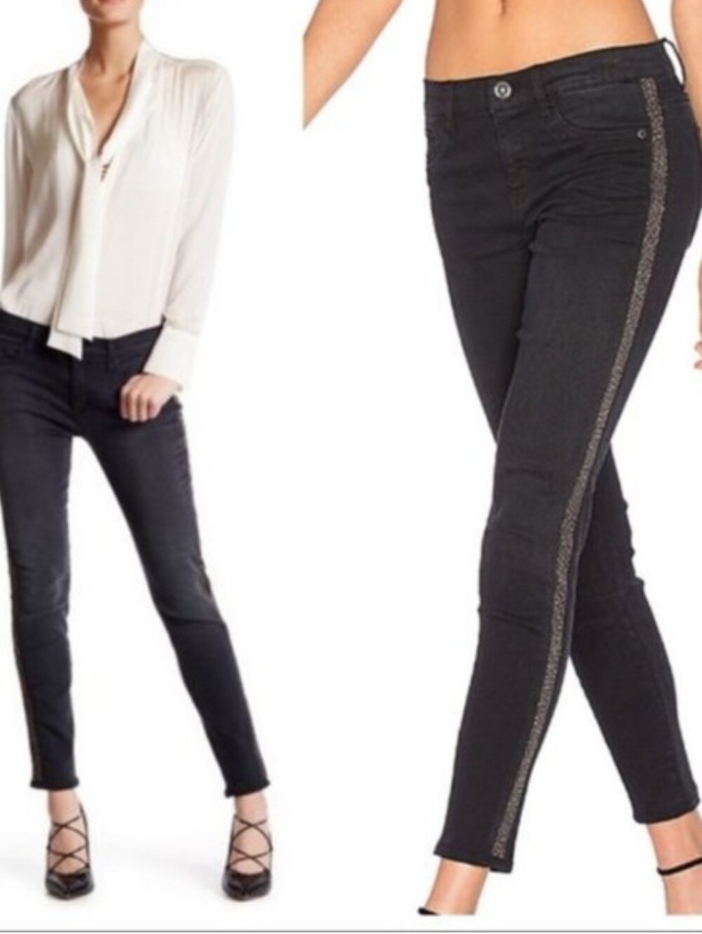 Hudson Luna Midrise Ankle Super Skinny Jeans Size 28 Cement